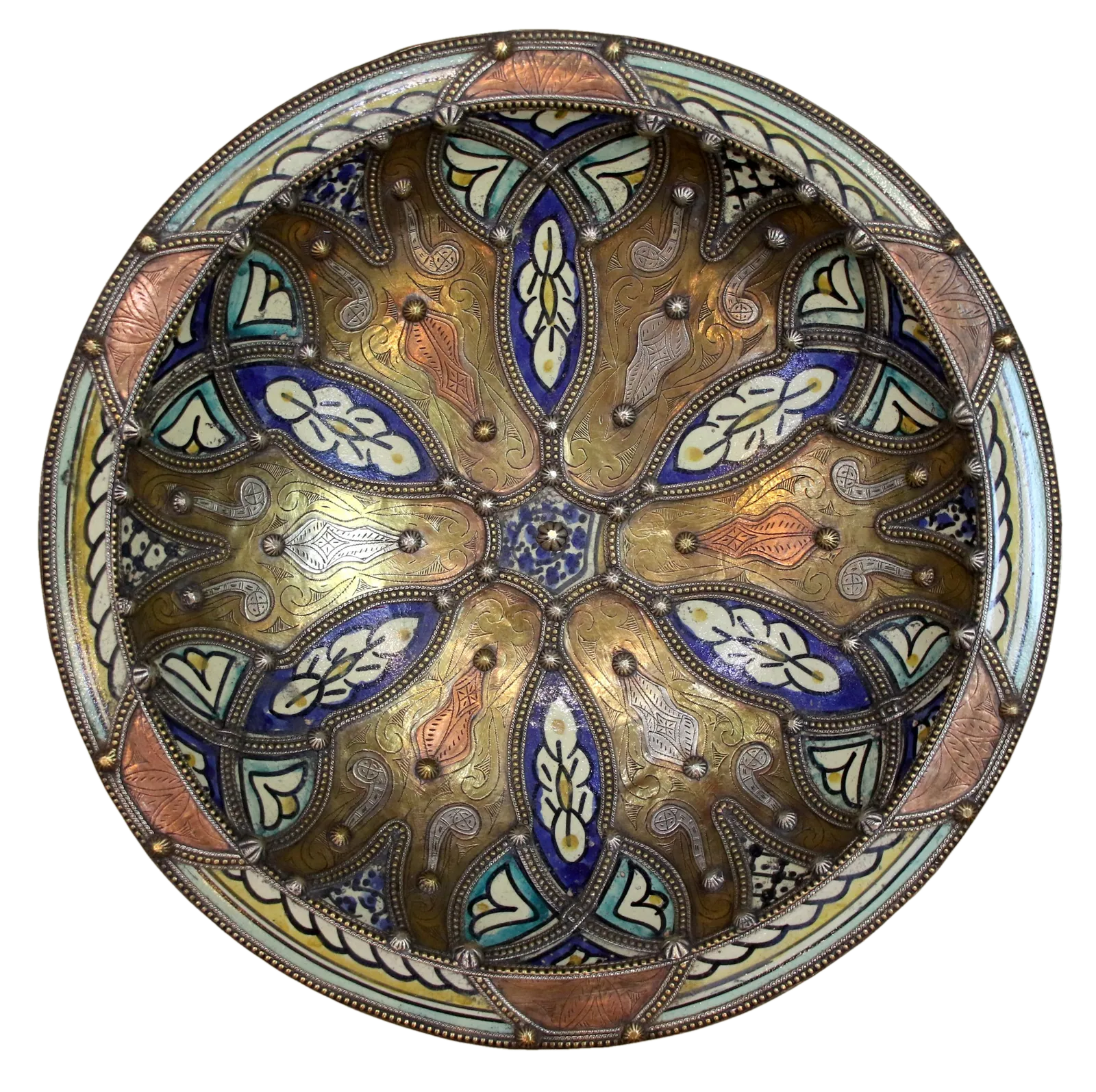 Plat serti — Rosace bronze
