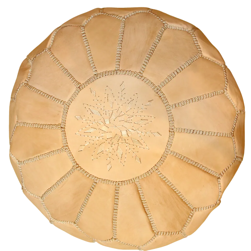 Pouf Étoile — Naturel