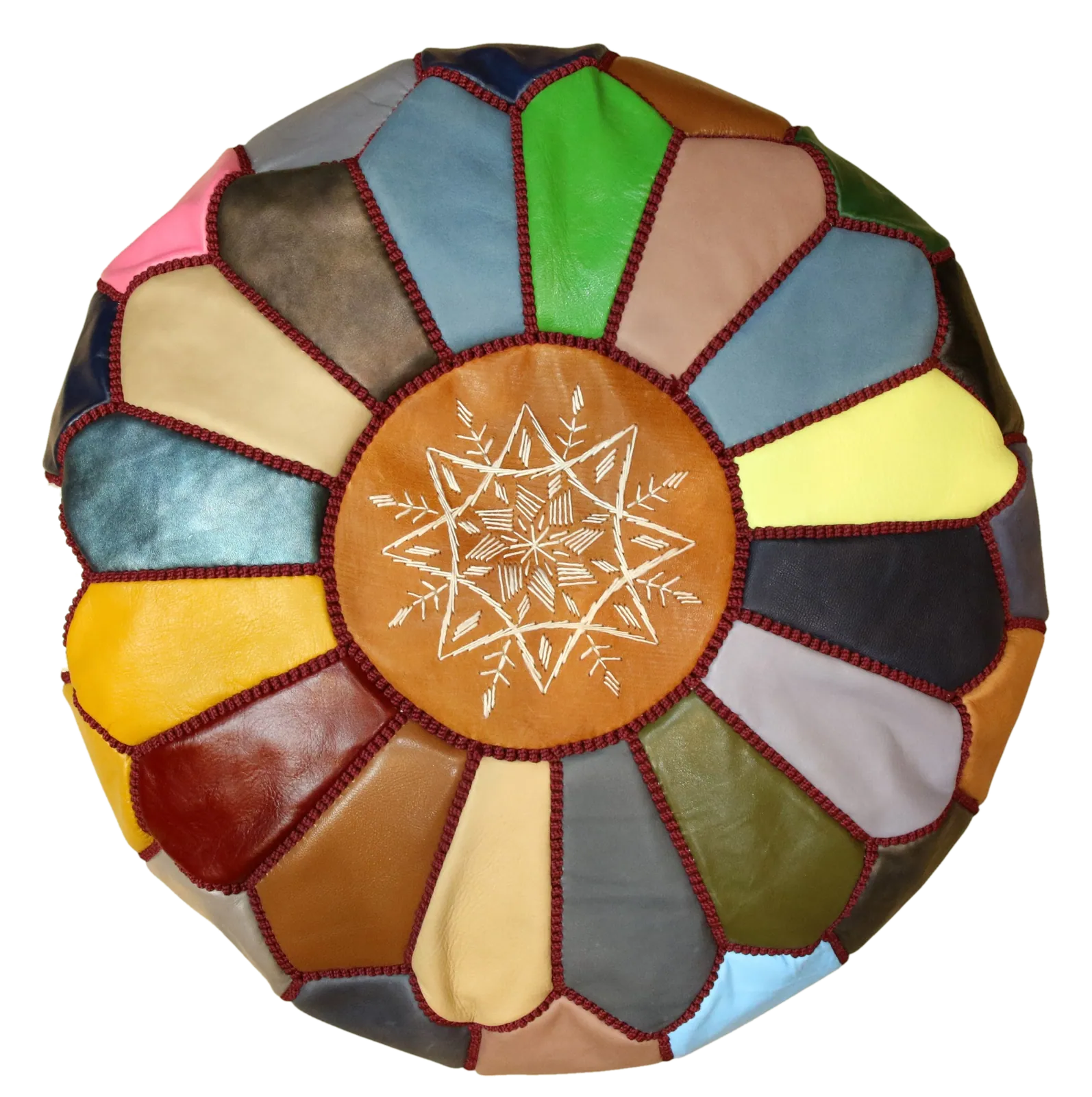 Pouf Patchwork — Éclats & étoile