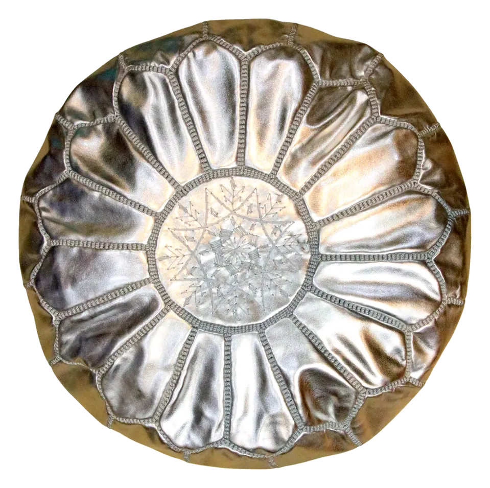 Pouf Étoile — Argent