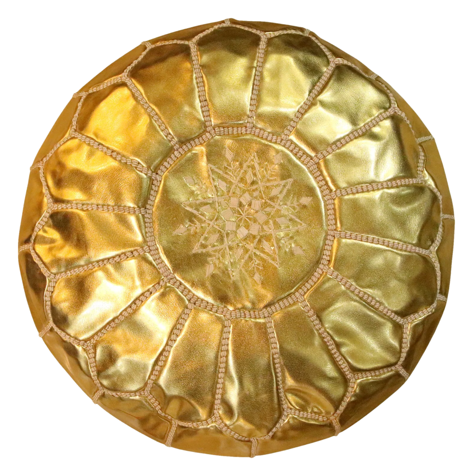 Pouf Étoile — Or soleil